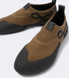Loewe Grip Aqua suede slip-on shoes