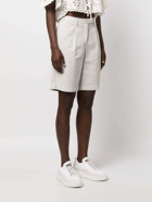 BOGLIOLI - Cotton And Blend Linen Shorts