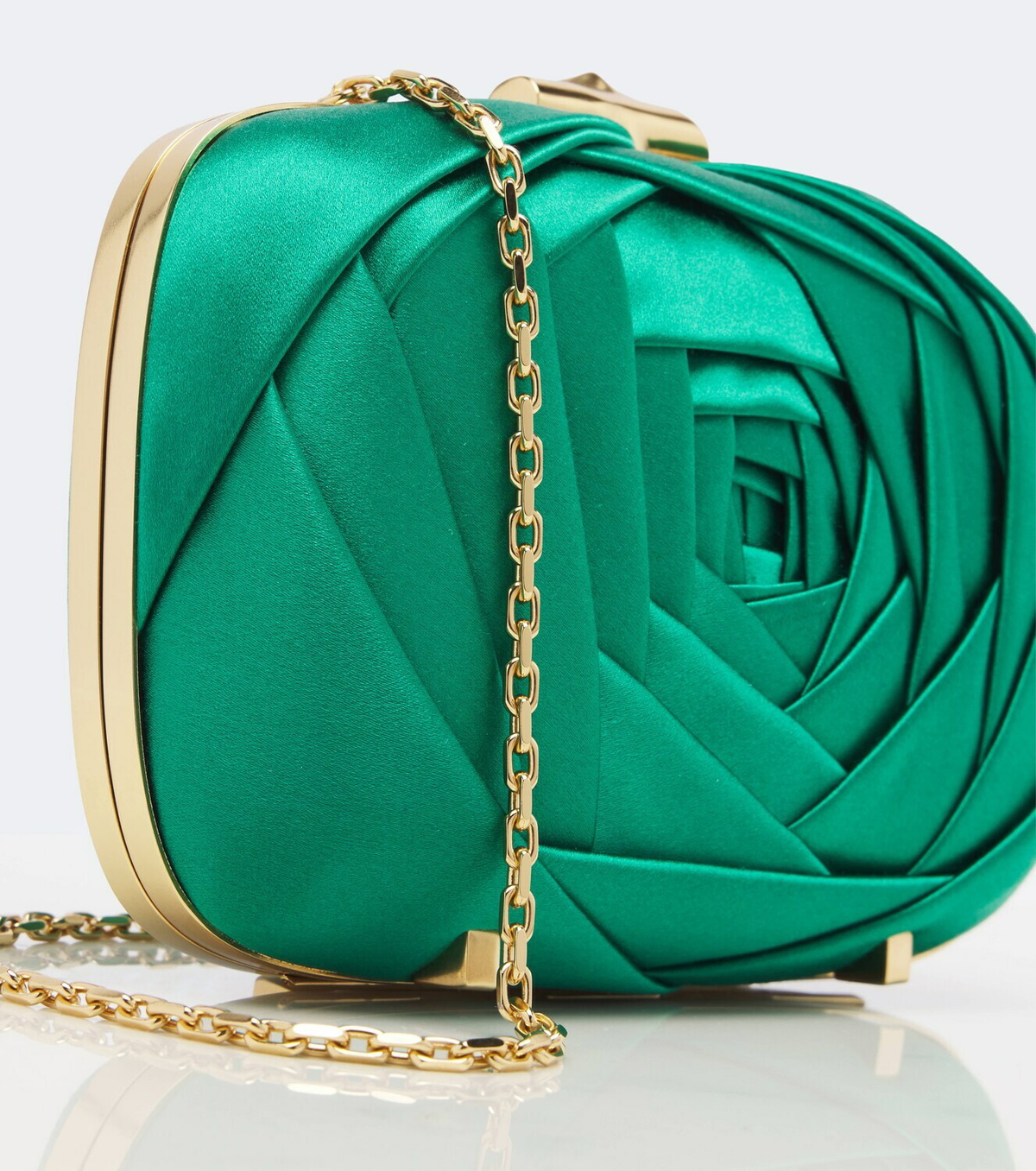 Roger Vivier Rose Vivier satin clutch