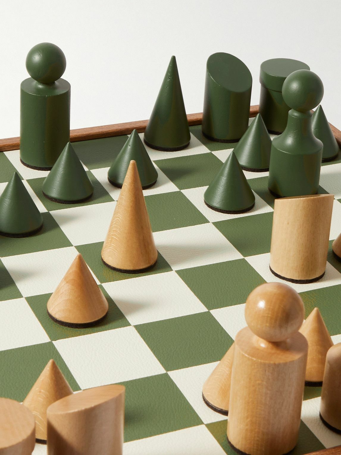 The Conran Shop - Oak, Faux Leather and Felt Chess Set The Conran Shop