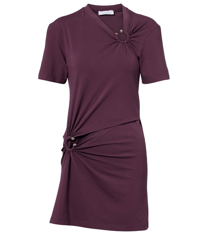 Photo: Rabanne Cutout cotton-blend jersey minidress