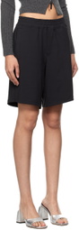 Fax Copy Express Black Relaxed-Fit Shorts