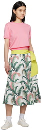 Maison Kitsuné Multicolor Hotel Olympia Edition Palm Frond Midi Skirt