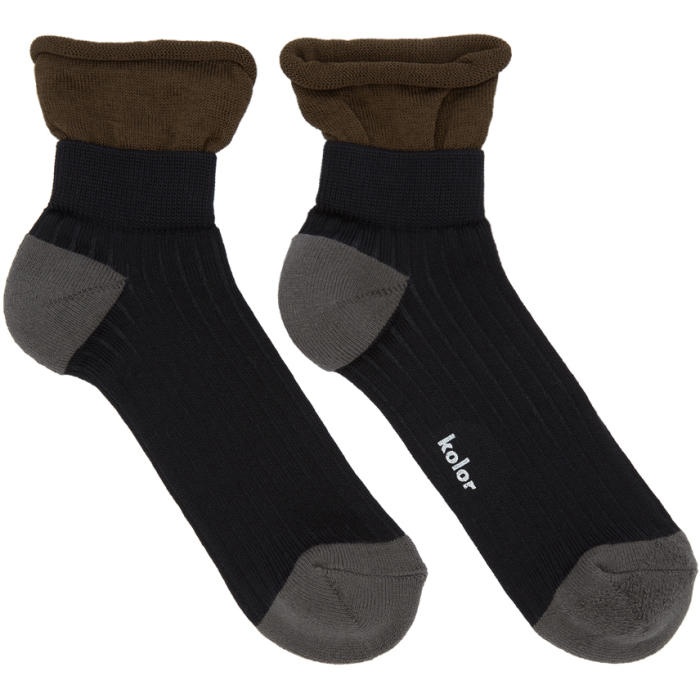 Photo: Kolor Black Rib Socks