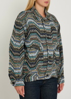 Missoni Zigzag Metallic-knit Jacket Multicoloured