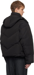 LE17SEPTEMBRE Black Detachable Hood Down Jacket
