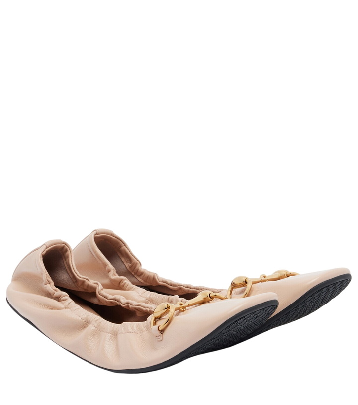 Photo: Gucci Prima Horsebit leather ballet flats