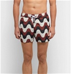 Frescobol Carioca - Copacabana Slim-Fit Short-Length Printed Swim Shorts - Neutrals