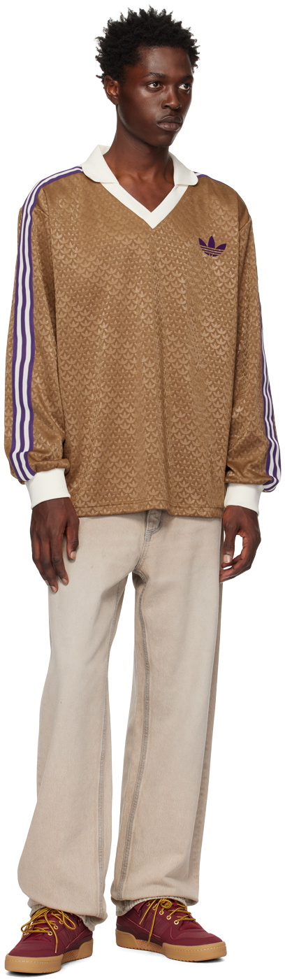 adidas Originals Brown Adicolor Heritage Now Vintage Polo adidas