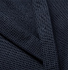 Schiesser - Waffle-Knit Cotton Robe - Blue