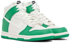 Nike Kids Green & White Dunk Big Kids Sneakers