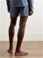 Nike Training - Slim-Fit Logo-Embroidered Dri-FIT Yoga Drawstring Shorts - Blue