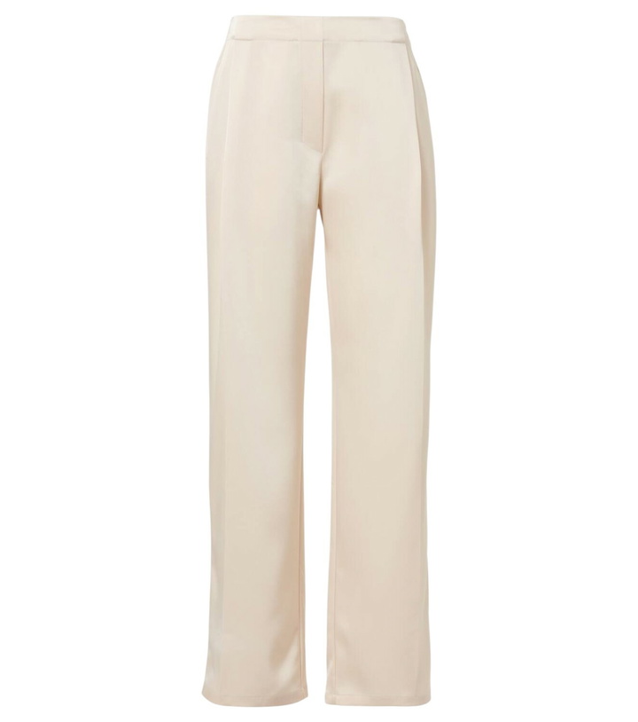 Photo: Leset Barb pleated high-rise satin pants