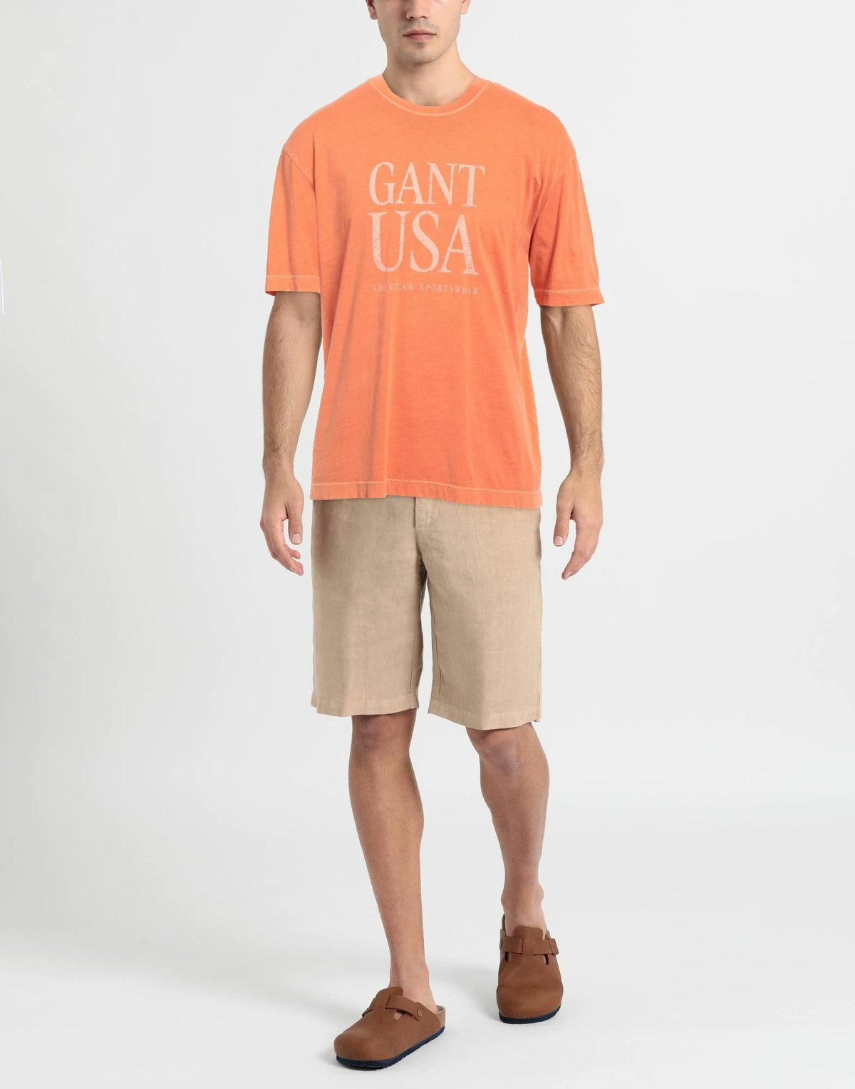 Gant Mens T-shirt in Orange