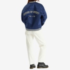 House Of Sunny Women's Satin Cult Bomber Jacket in True Navy