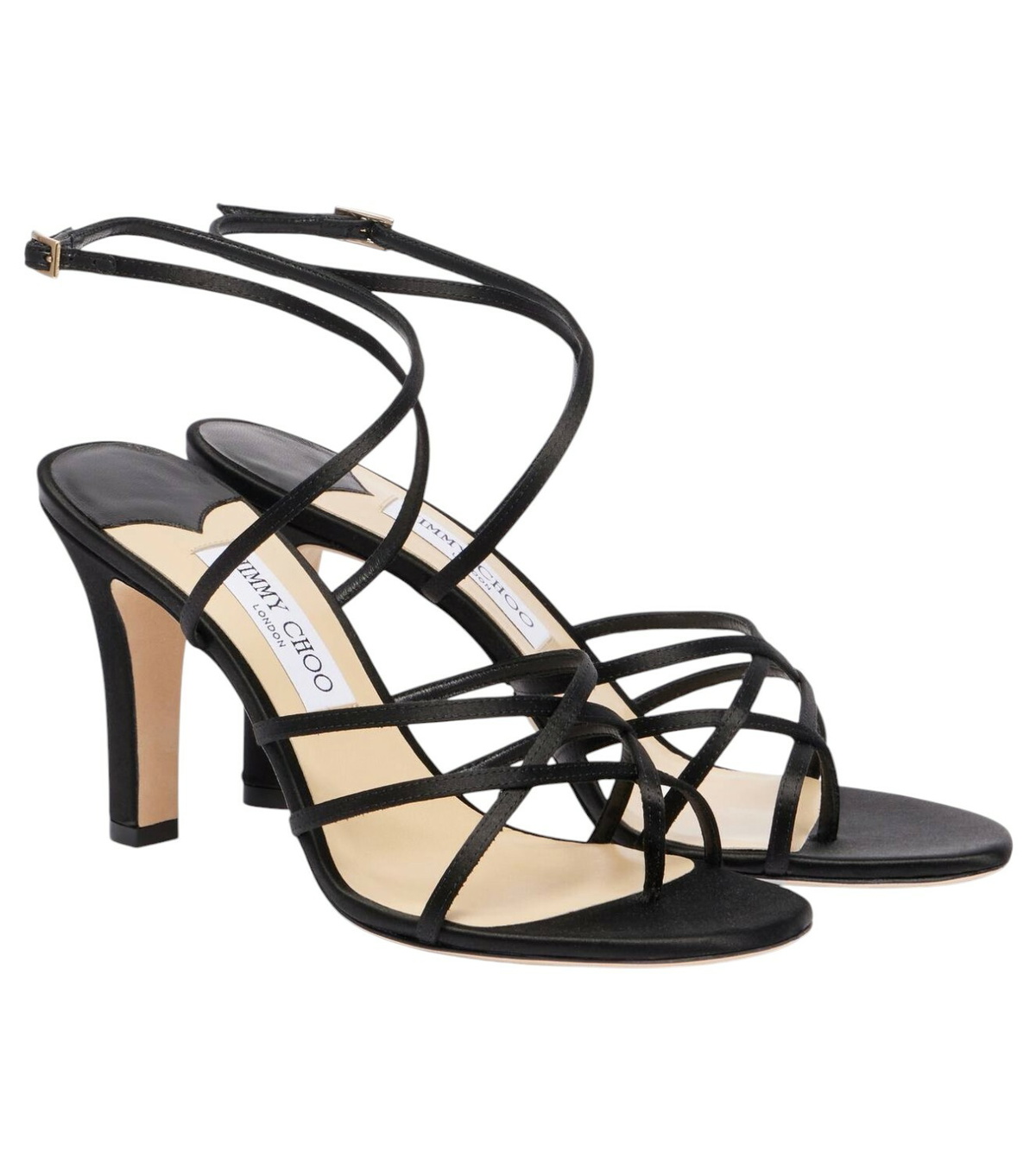 Jimmy Choo Avenue 85 metallic leather mules Jimmy Choo