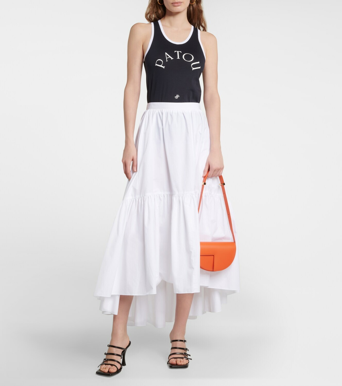 Patou Logo cotton tank top