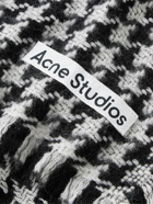 Acne Studios - Vitus Fringed Houndstooth Brushed-Wool Scarf
