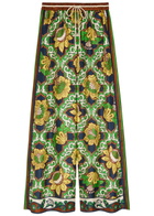 Alemais Liana Printed Wide-leg Silk Trousers Multicoloured