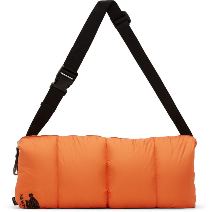 Lanvin Orange Down Quilted Bum Bag Lanvin