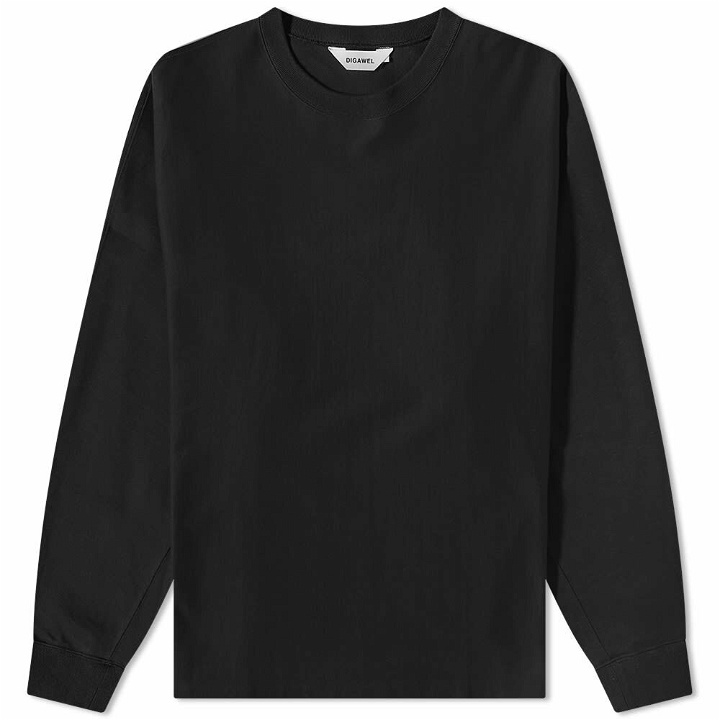 Photo: DIGAWEL Men's Long Sleeve Dolman T-Shirt in Black