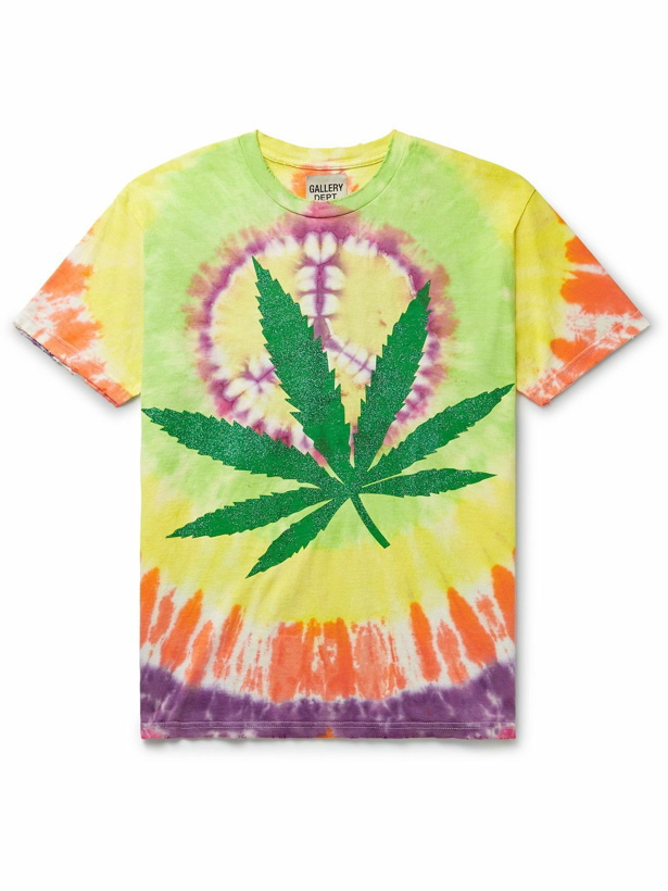 Photo: Gallery Dept. - Distressed Tie-Dyed Printed Cotton-Jersey T-Shirt - Multi