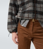 Miu Miu Checked teddy jacket