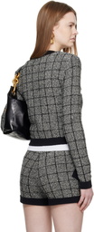 Balmain Black Light Tweed Cardigan