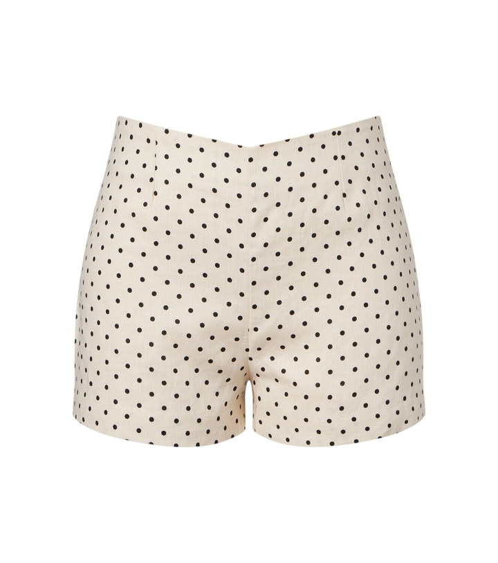 Photo: Faithfull Lila polka-dot linen shorts