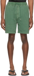 Juun.J Green Garment-Dyed Shorts