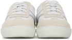 Dries Van Noten White & Beige Leather Sneakers