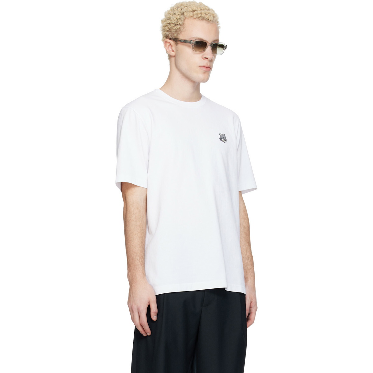 Maison Kitsuné White Fox Head Comfort T-shirt