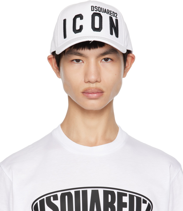 Photo: Dsquared2 White 'Be Icon' Cap