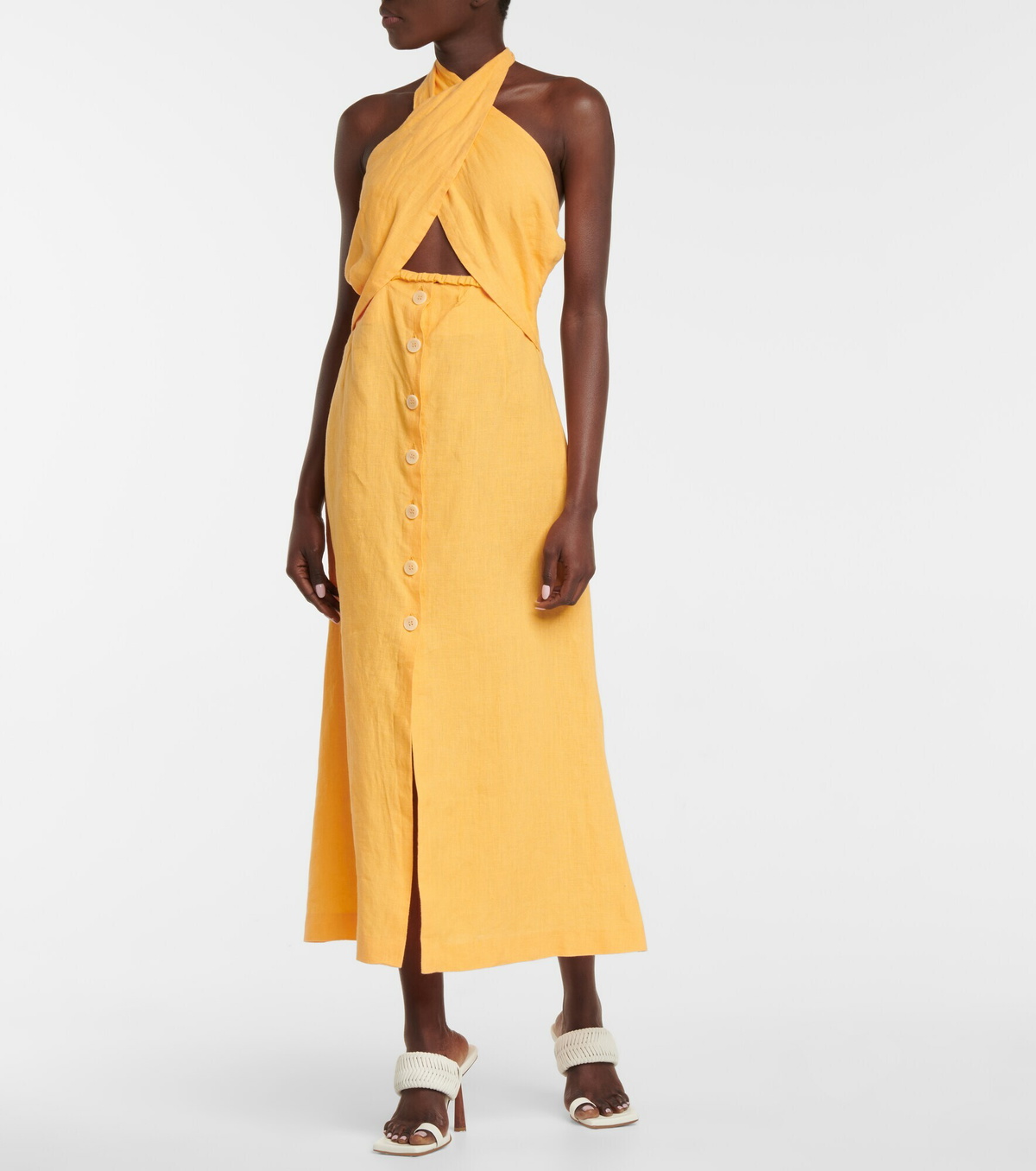 Nanushka - Soffio linen midi dress Nanushka