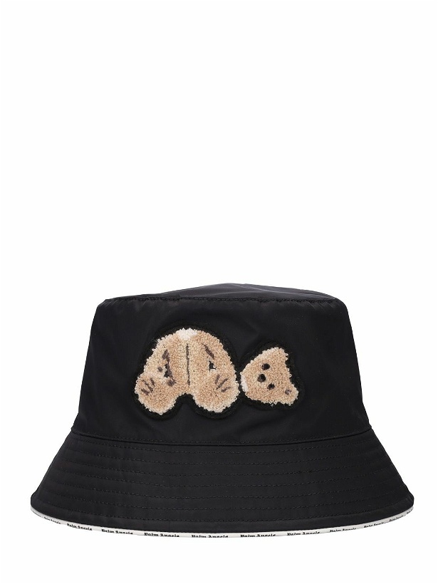 Photo: PALM ANGELS Bear Cotton Bucket Hat