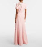 Carolina Herrera Floral embroidered crêpe gown