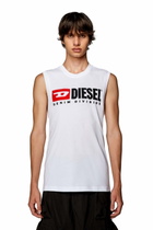Diesel Tank top with chest logo print - T-Shirts Mens in White