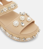 Simone Rocha x Crocs embellished platform sandals
