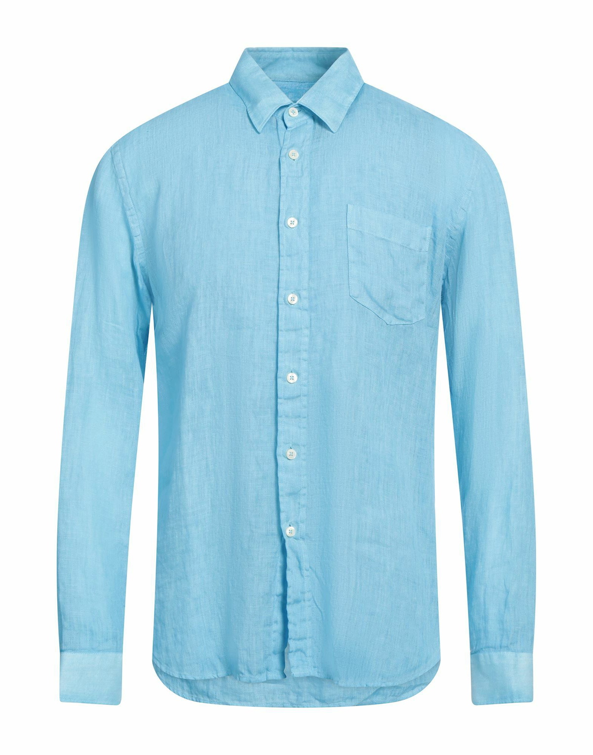 120% Lino Mens Shirt Sky in Blue