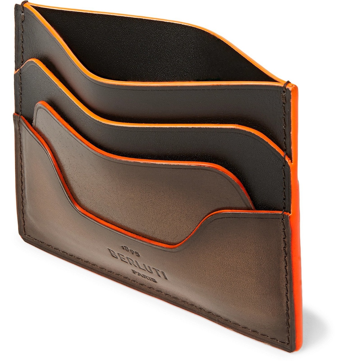 Berluti - Scritto Venezia Leather Cardholder - Brown
