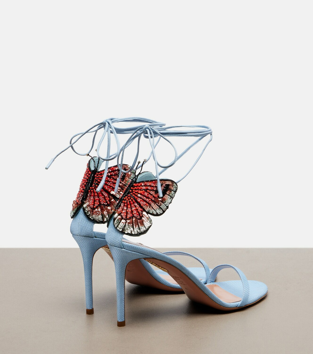 Aquazzura Papillon D'Amour embellished sandals