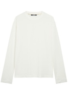 Jacquemus Le Tshirt Rond Carre Logo-embroidered Woven T-shirt White