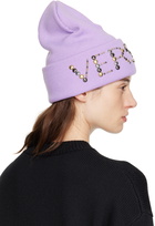 Versace Purple Logo Beanie