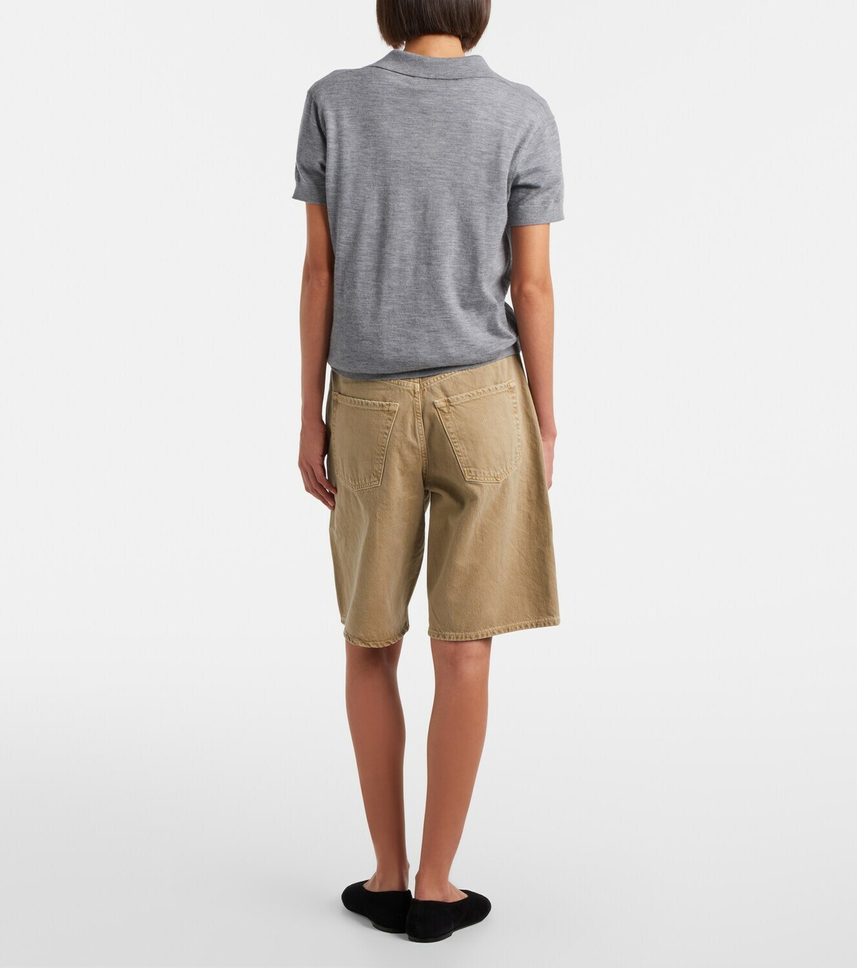 Citizens of Humanity Court denim Bermuda shorts