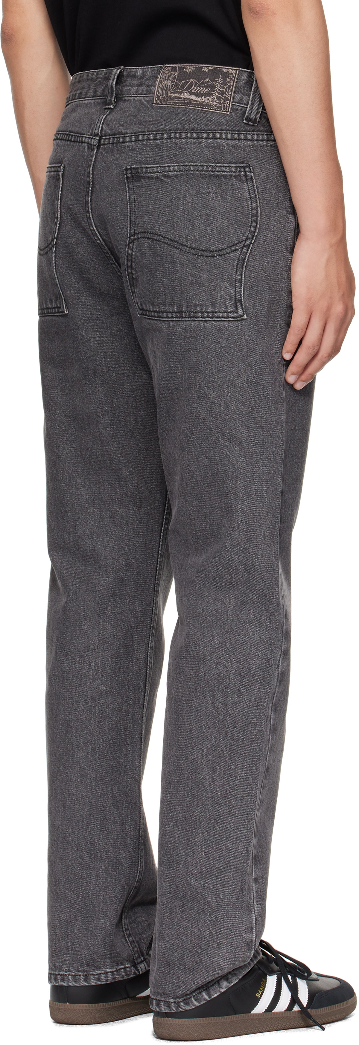 Dime Black Straight Jeans