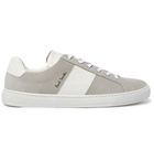 Paul Smith - Hansen Leather-Trimmed Suede Sneakers - Gray