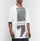 Maison Margiela - Oversized Printed Cotton-Jersey T-Shirt - White