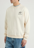 Axel Arigato Atelier Logo-embroidered Cotton Sweatshirt Off White