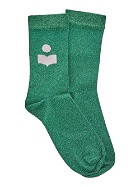 Isabel Marant Lurex Logo Socks