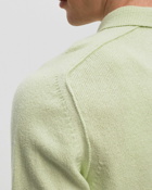 Stone Island Pullover Raw Hand Cotton Green - Mens - Half Zips